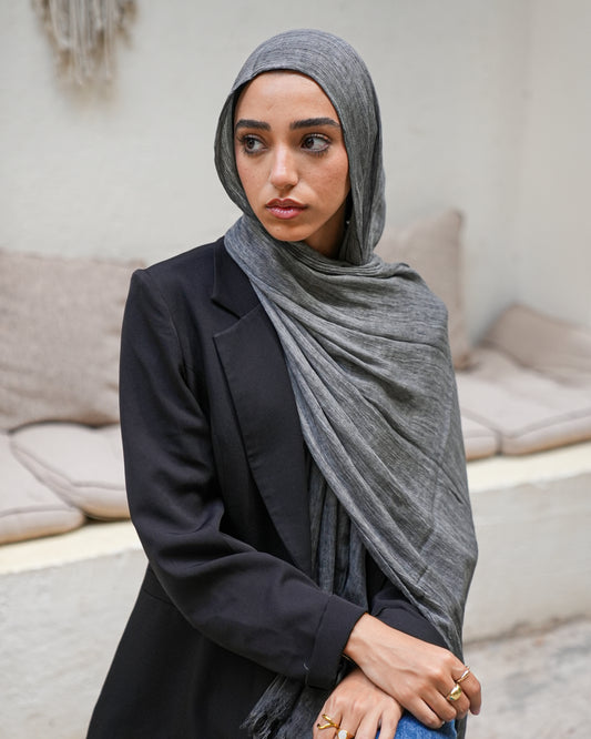 Ruffeld Cotton Dark Grey