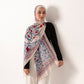Red Blossom chiffon scarf
