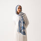 Clouds of Blue silk scarf