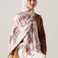 cream cocoa elegance silk scarf