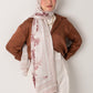 cream cocoa elegance silk scarf