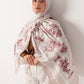 cream cocoa elegance silk scarf