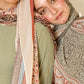aquaflair chiffon scarf