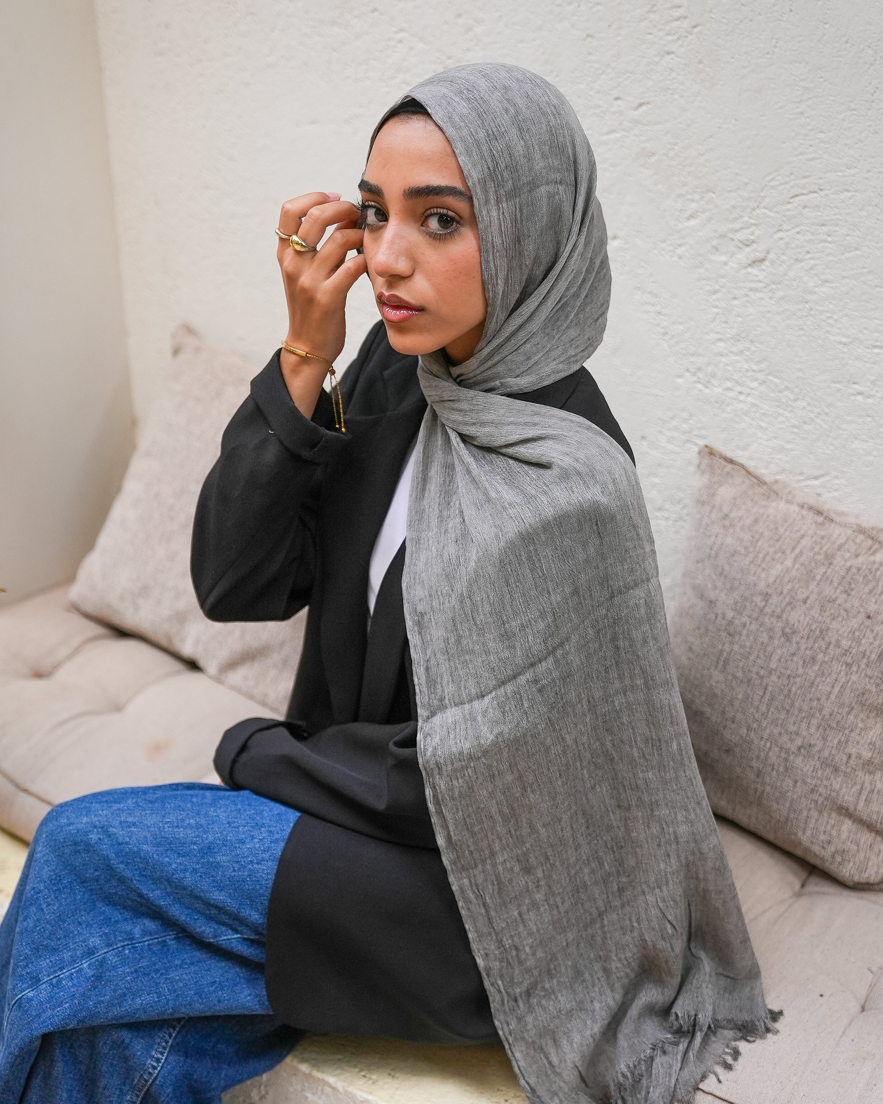 Ruffeld Cotton Grey